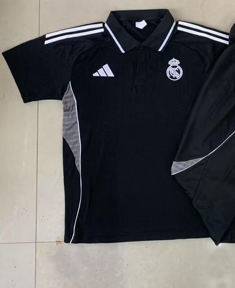 AAA Quality Real Madrid 25/26 Black Polo Shirts